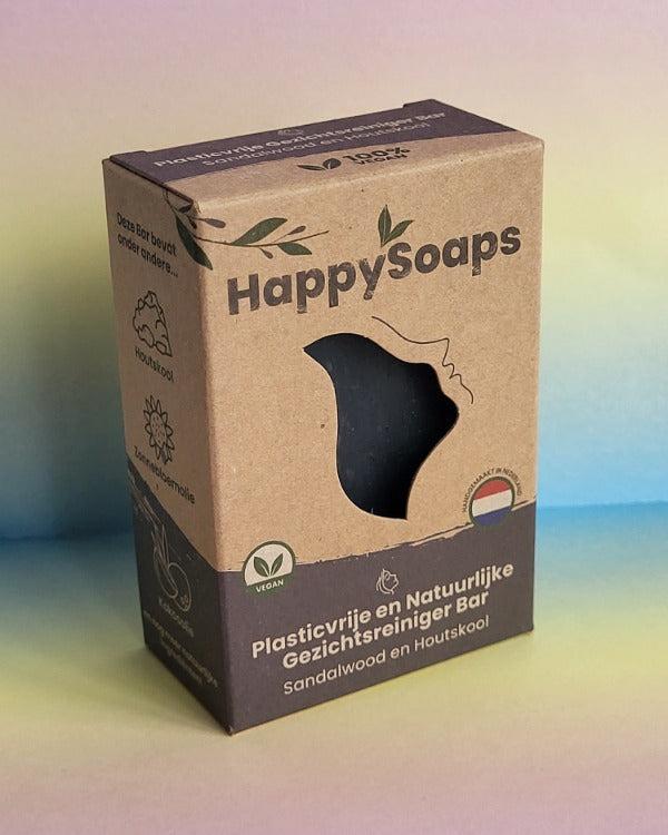 Sandalwood en Houtskool_Gezichtsreiniger Bar_HappySoaps