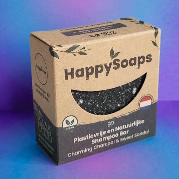 Shampoo Bar_Charming Charcoal & Sweet Sandal_HappySoaps