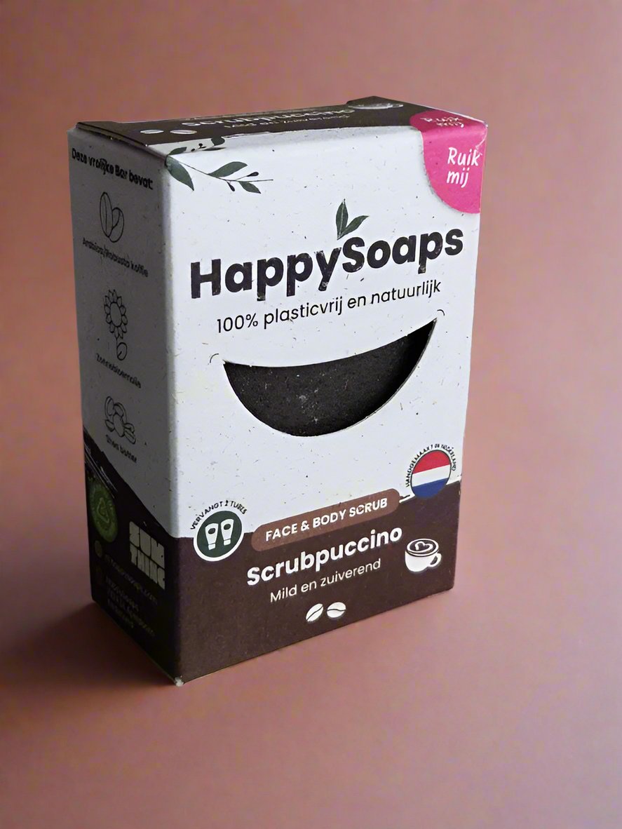 Face & Body Scrub Bar - Scrubpuccino - Mild en Zuiverend 