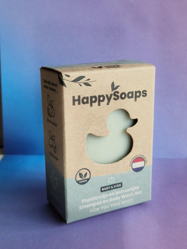 Baby Shampoo en Body Wash Bar – Aloë You Vera HappySoaps